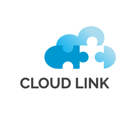 cloud logo puzzle design