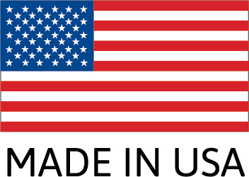 made in USA logo with Flag