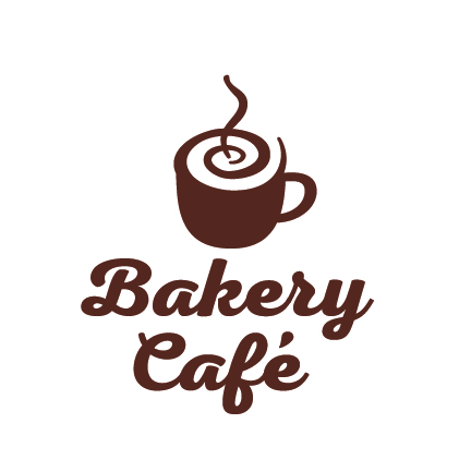 Bakery Cafe Logo Flying Cloud Design Shop Royalty Free