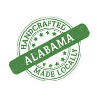 made in Alabama logo green art