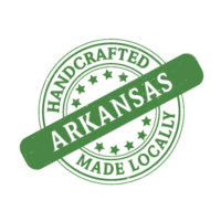 made in Arkansas logo green art