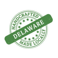 made in Delaware logo green art