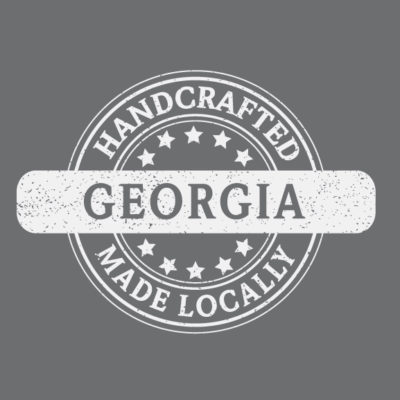 made in Georgia logo white ar