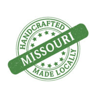 made in Missouri logo green art