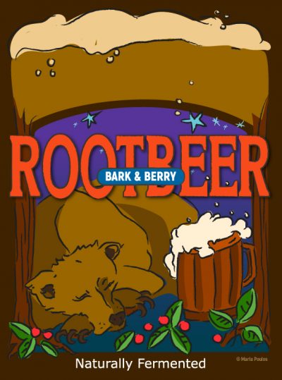 root beer label design