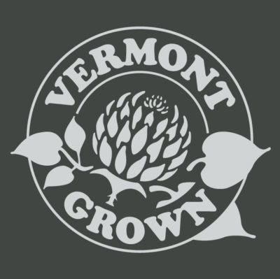 Vermont grown logo light on dark