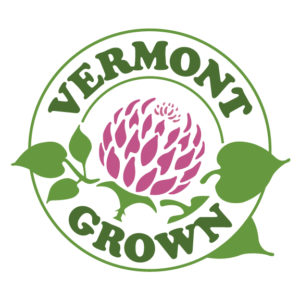 Vermont grown logo with red clover
