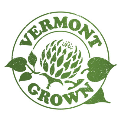 Vermont grown logo distressed green