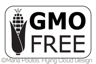 GMO free logo black version