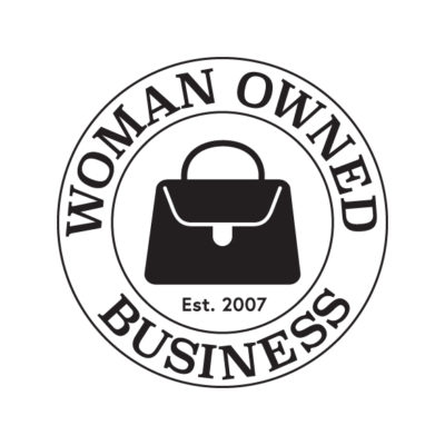 woman owned business logo natural black