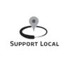 support local logo black