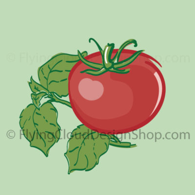 tomato basil art