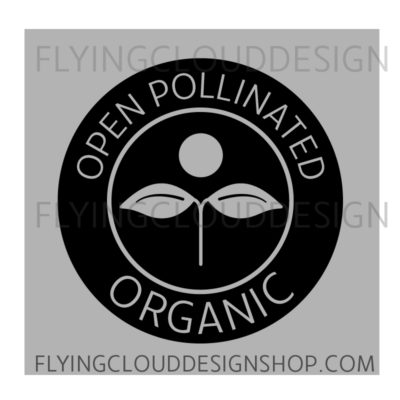 organic open pollinated logo for sale