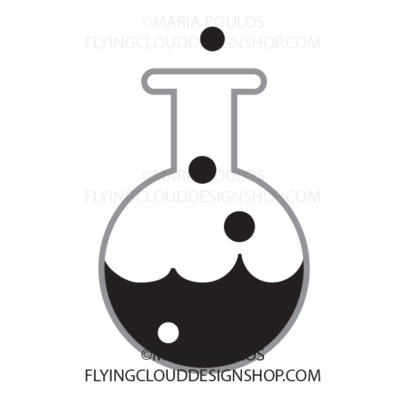 Chemist or Home Brew Icon Logo - black