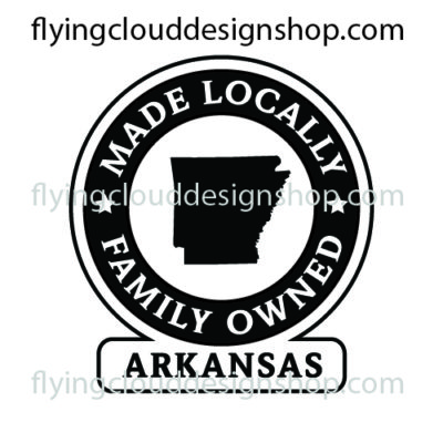 locally made, family owned logo AR