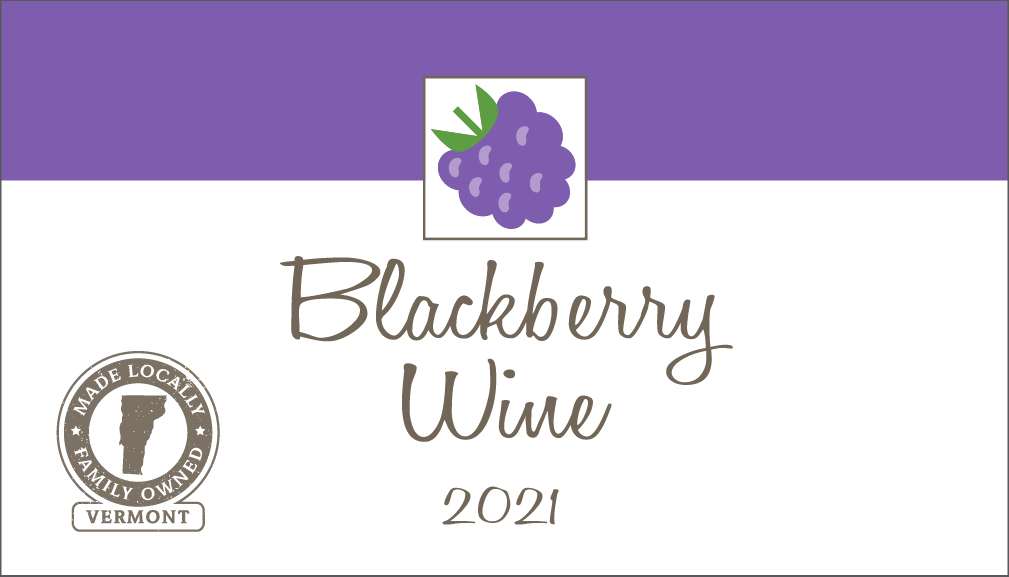 Blackberry wine label
