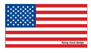 USA flag digital vector for sale