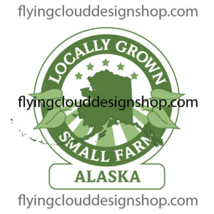 grown locally small farm alaska logo