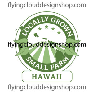 grown locally small farm Hawaii logo