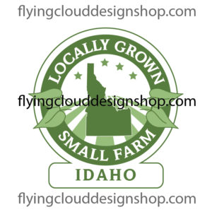 grown locally small farm Idaho logo
