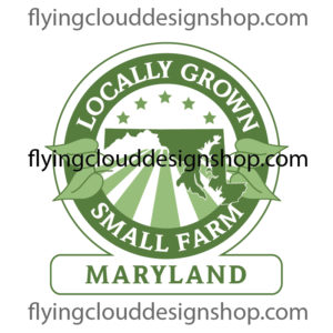 grown locally small farm Maryland logo