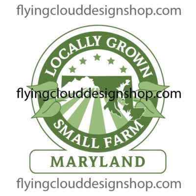 grown locally small farm Maryland logo
