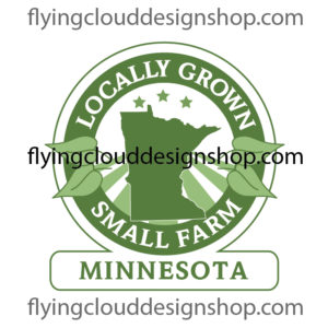 grown locally small farm Minnesota logo