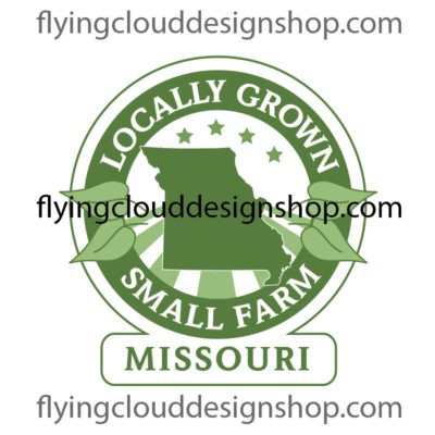 grown locally small farm Missouri logo