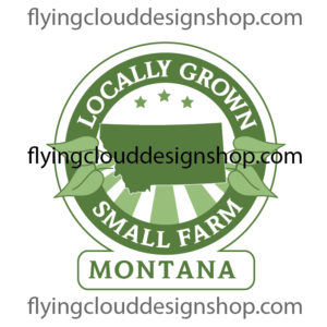 grown locally small farm Montana logo