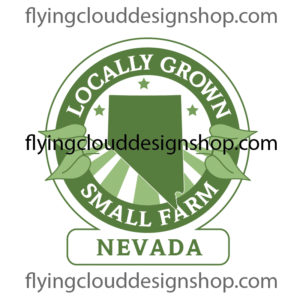 grown locally small farm Nevada logo