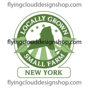 grown locally small farm New York logo