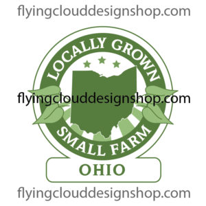 grown locally small farm Ohio logo