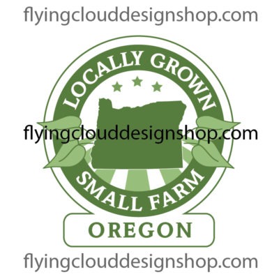 grown locally small farm Oregon logo