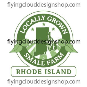 grown locally small farm Rhode Island logo