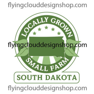 grown locally small farm South Dakota logo