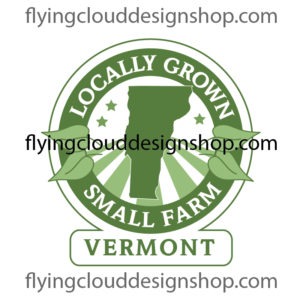 grown locally small farm Vermont logo