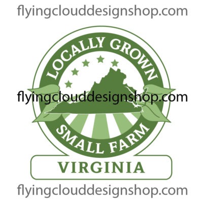 grown locally small farm Virginia logo