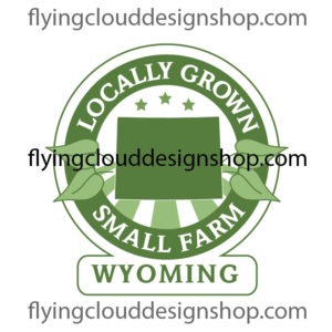 grown locally small farm Wyoming logo